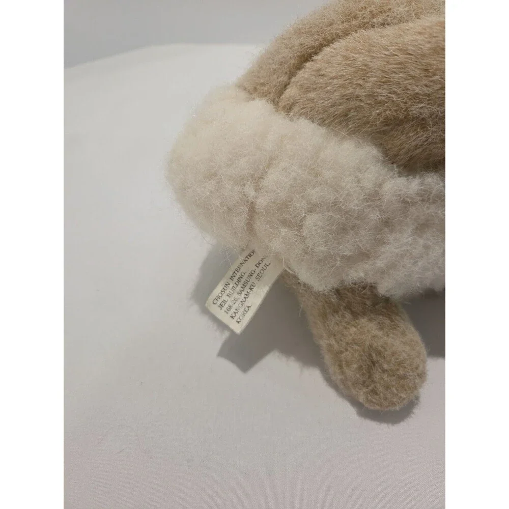 Vintage Chosun Tan Bunny Rabbit Plush Stuffed Animal Realistic Laying Rare HTF